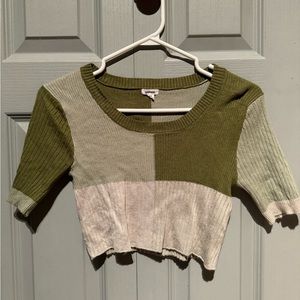 Colorblock crop top